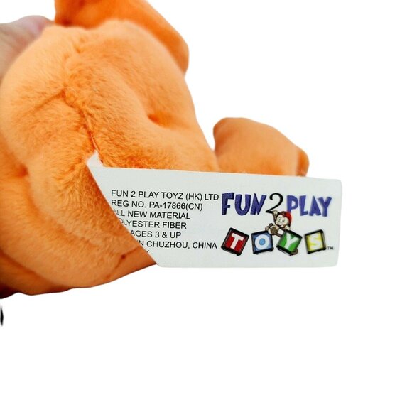 Unicorn Carrot 4.5 in Plush Vegetable Backpack Clip On Keychain Fun 2 Play Toys - Picture 6 of 8